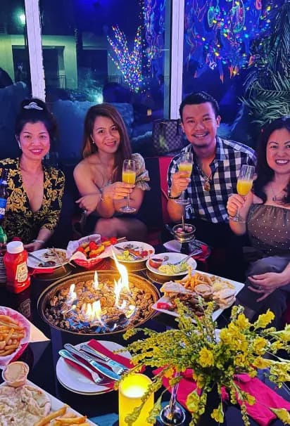 A birthday celebration at Reef Hookah & Grill
